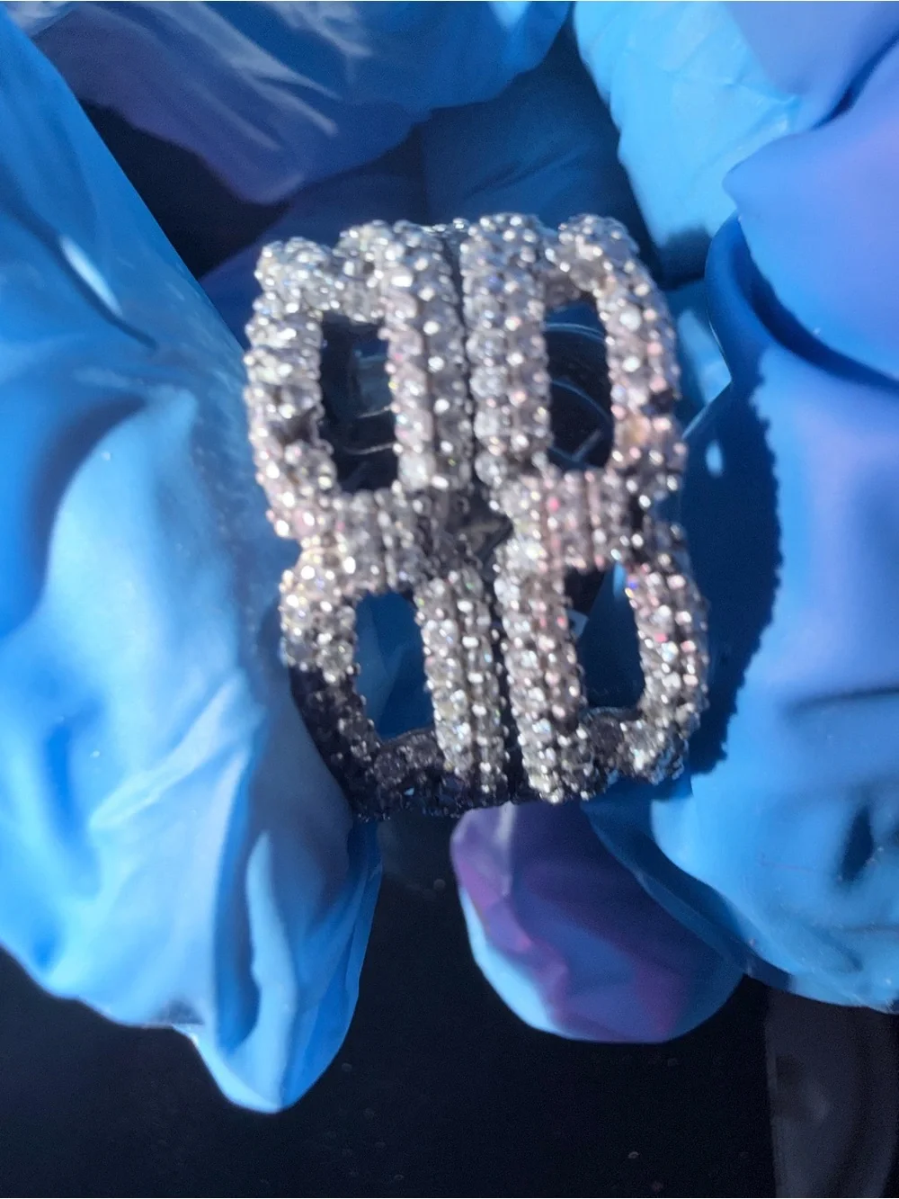 Moissanite red bandana